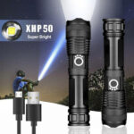 Rechargeable Waterproof Zoom LED Torch Light
