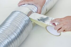 Aluminium foil tape for AC duct sealing